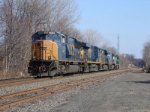 CSX Light power rolls east towards its destination of South Kearny